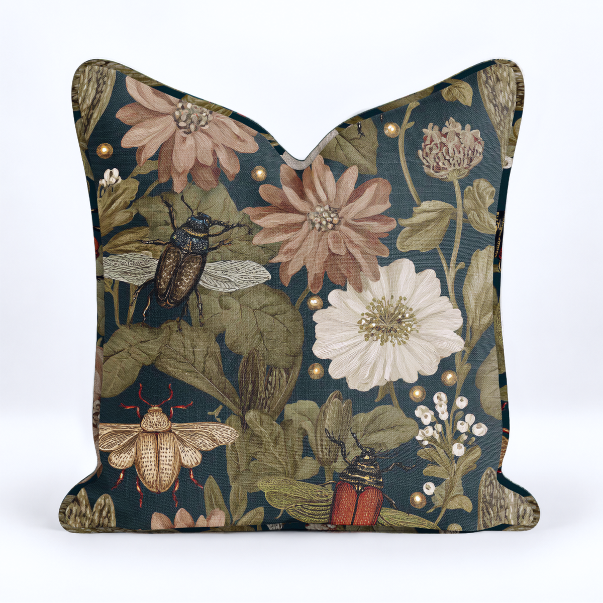 Botanists Garden Throw Pillow - Painted Paper