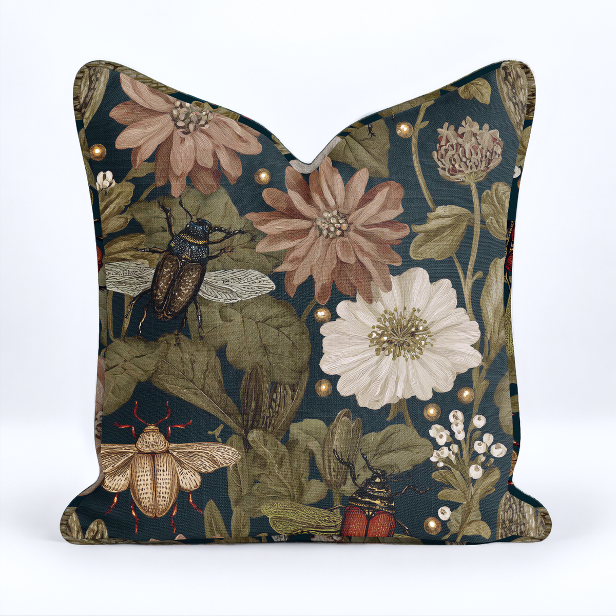 Botanists Garden Throw Pillow - Painted Paper