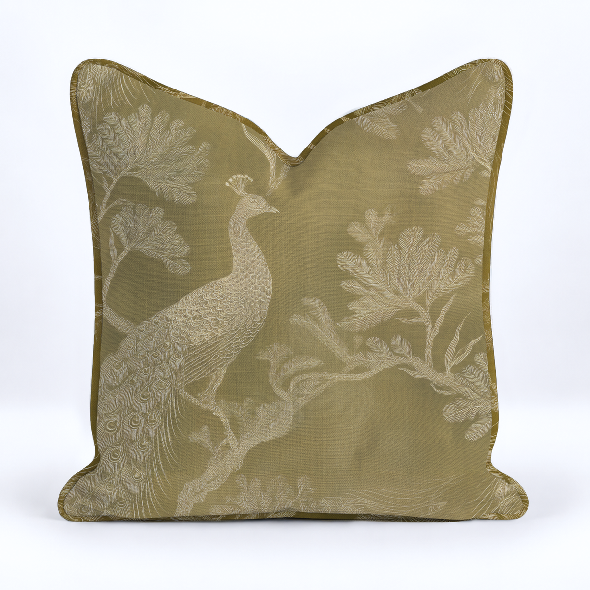 Peacock Party Throw Pillow - Painted Paper