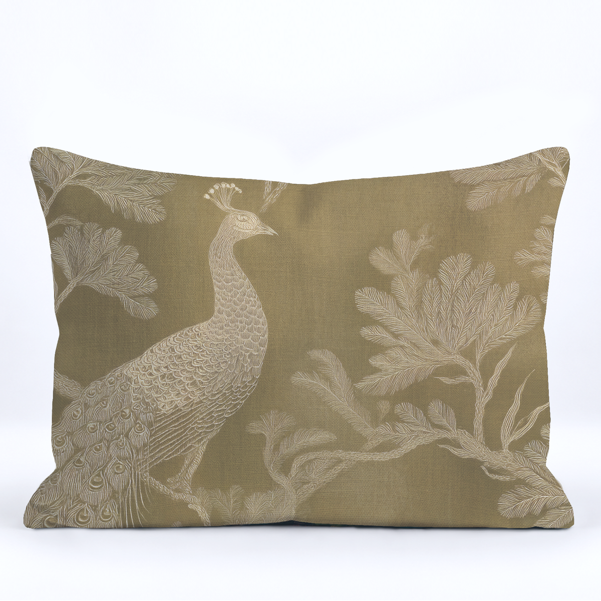 Peacock Party Throw Pillow - Painted Paper