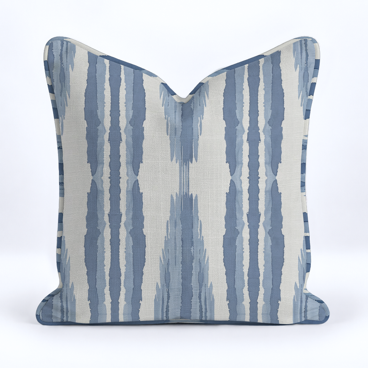 Tidal Ikat Throw Pillow - Painted Paper