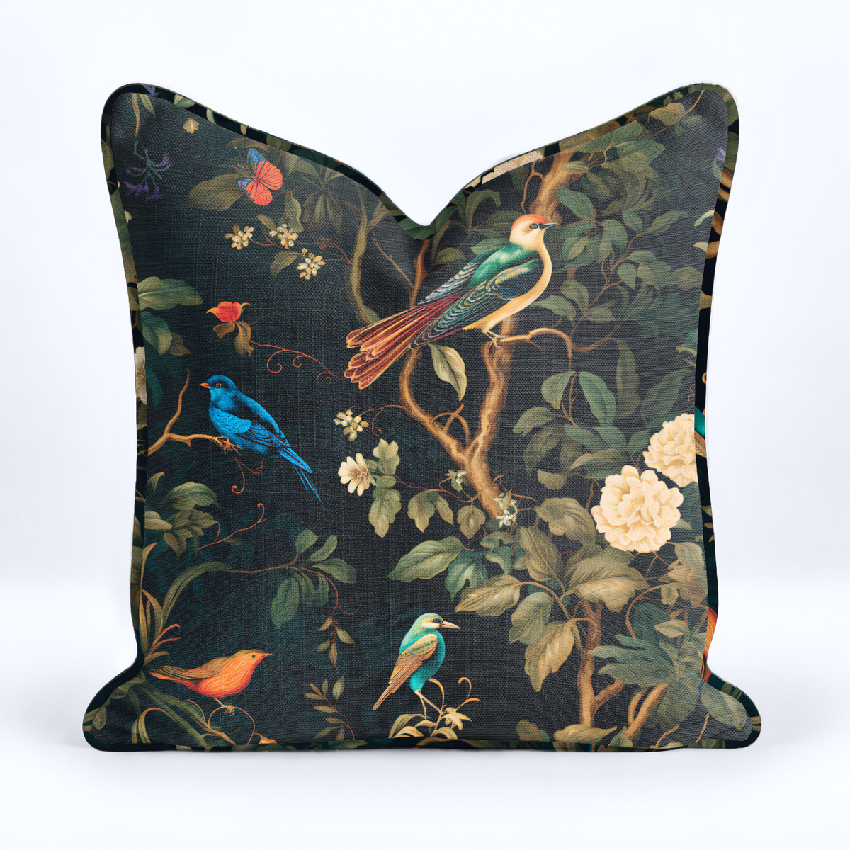 Luca Bloom Throw Pillow - Painted Paper