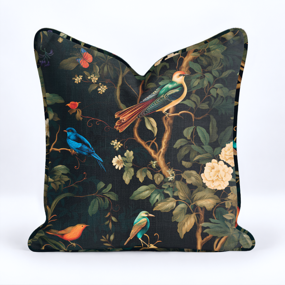 Luca Bloom Throw Pillow - Painted Paper