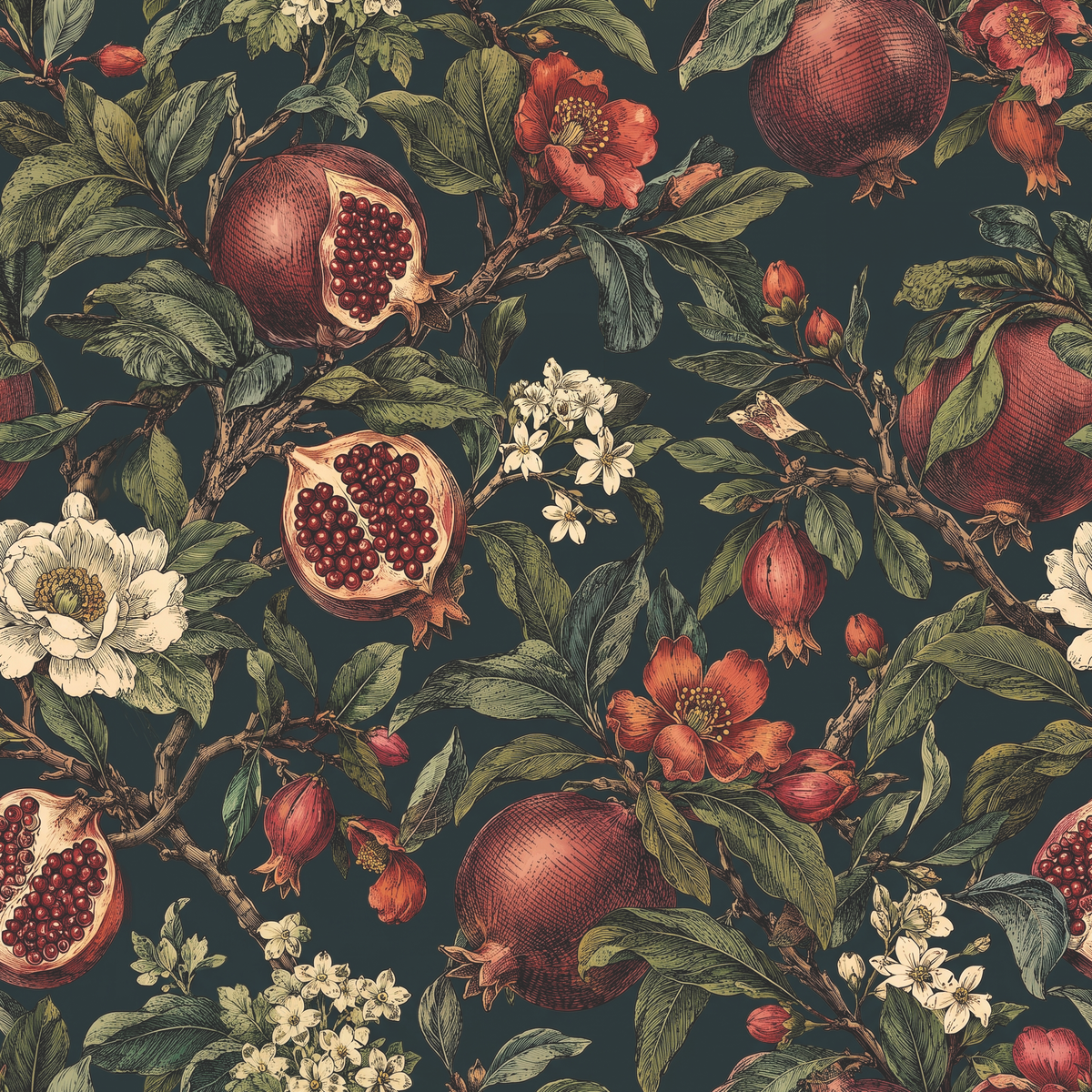 Ruby Pomegrante Wallpaper