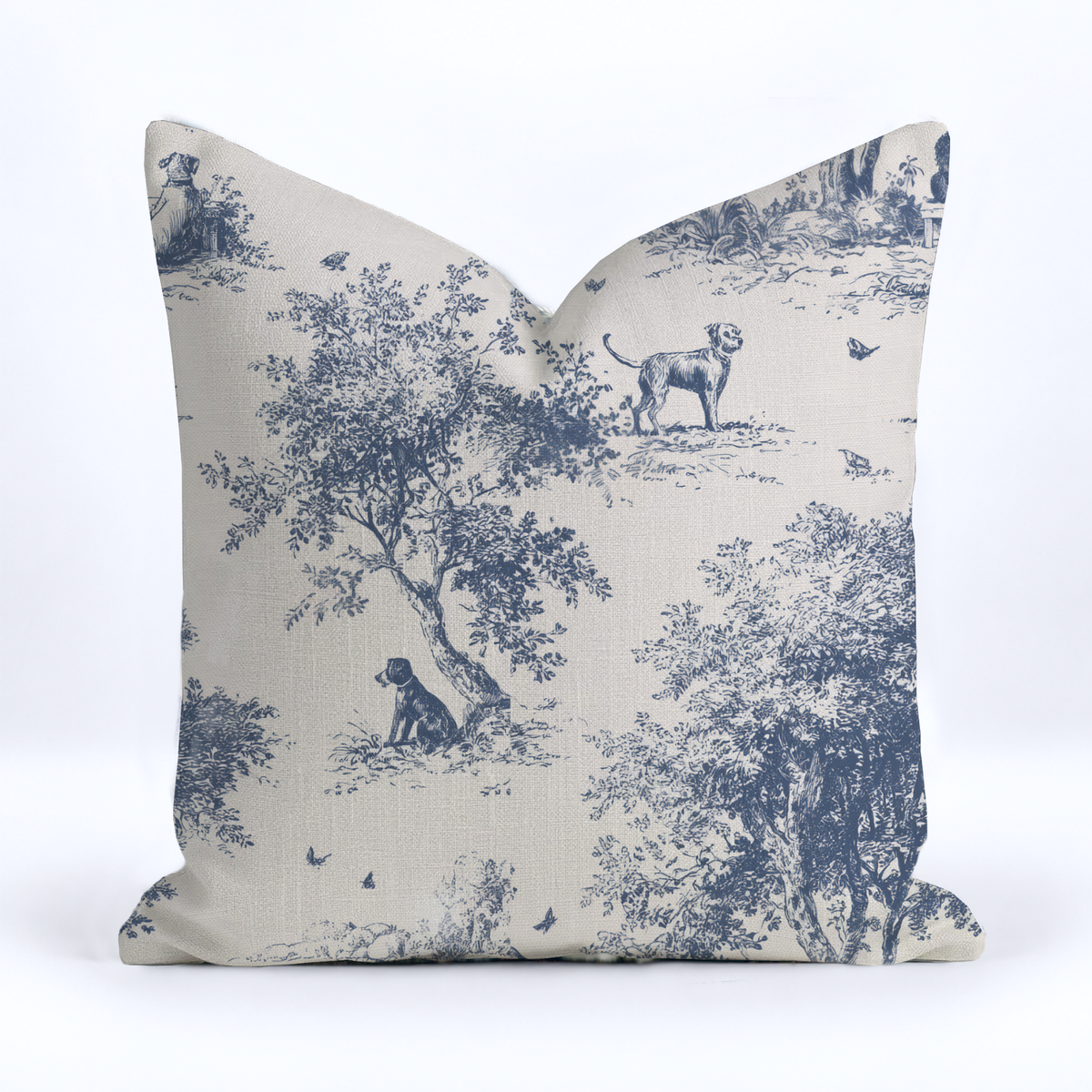 Off Duty Dogs Throw Pillow - Painted Paper