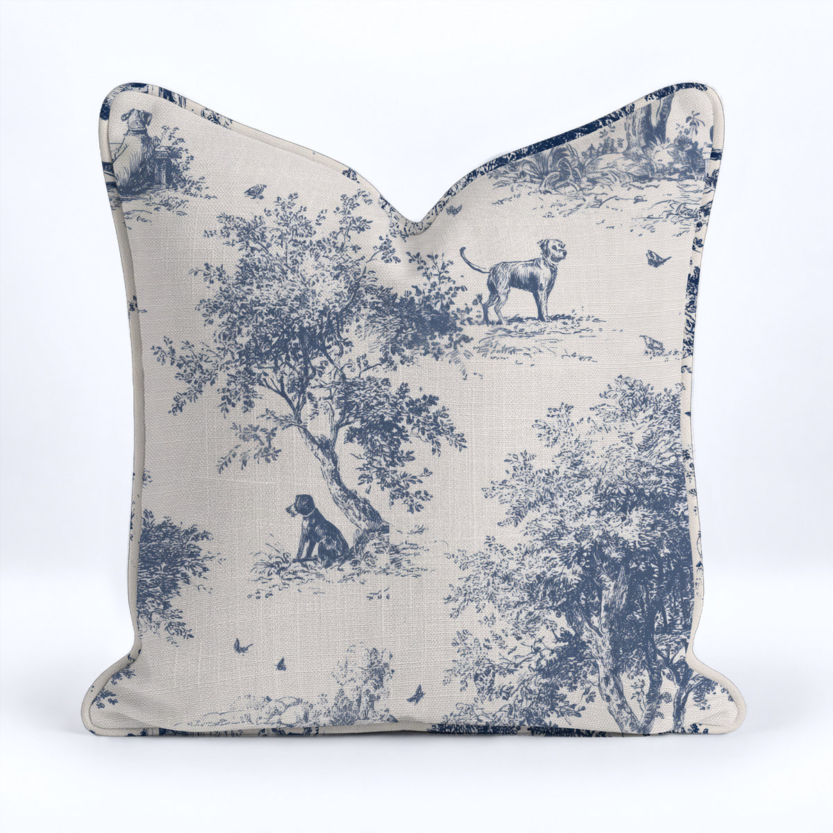 Off Duty Dogs Throw Pillow - Painted Paper