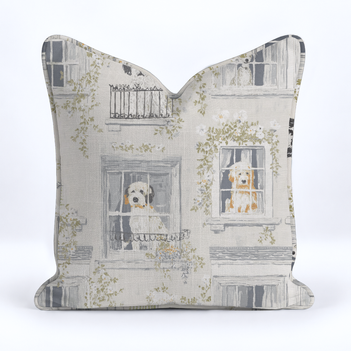 Terrace Tails Throw Pillow - Painted Paper