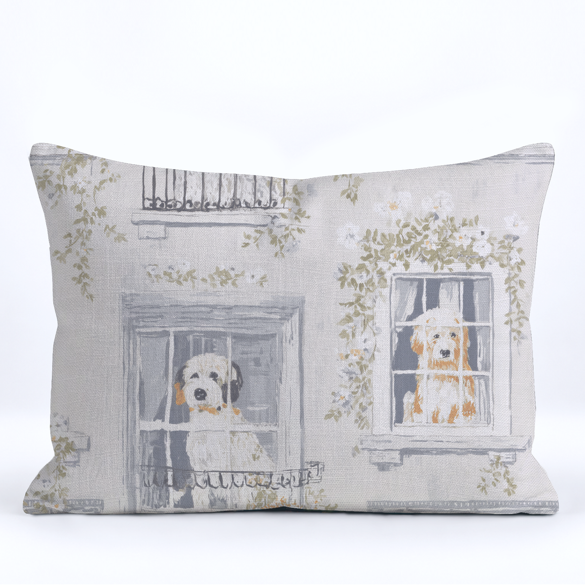 Terrace Tails Throw Pillow - Painted Paper
