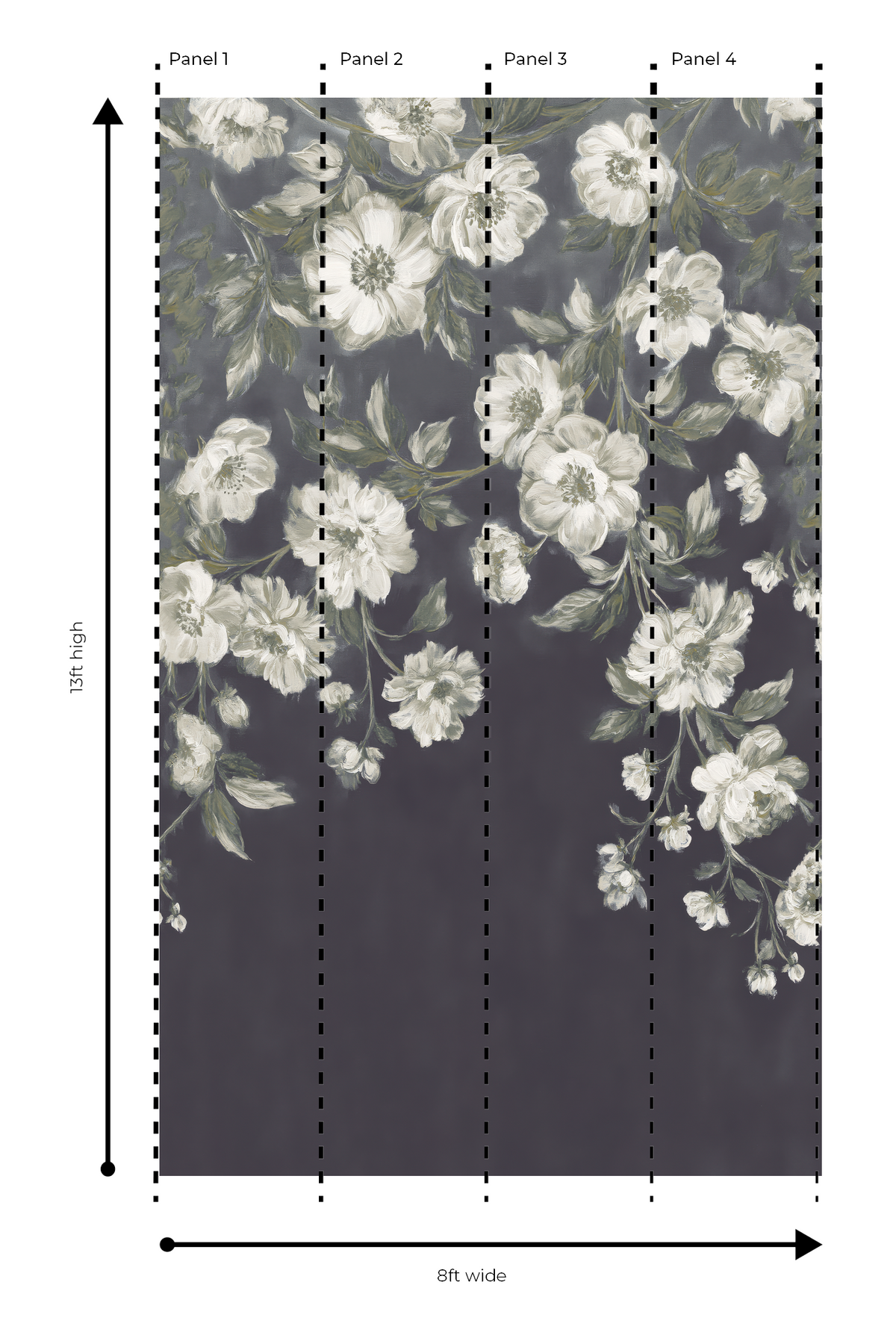 Dusky Botanica - Wall Mural