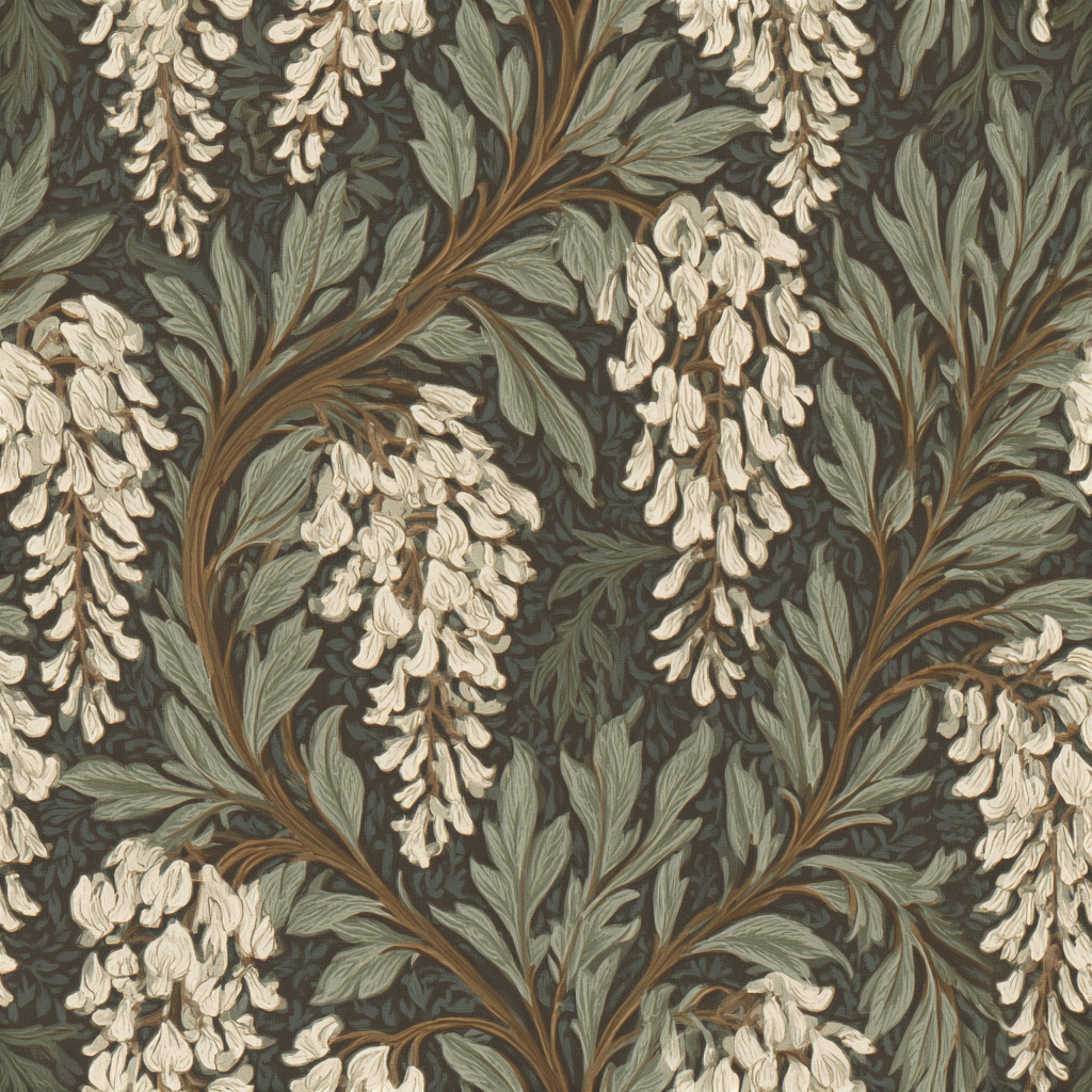 Morris Wisteria Wallpaper