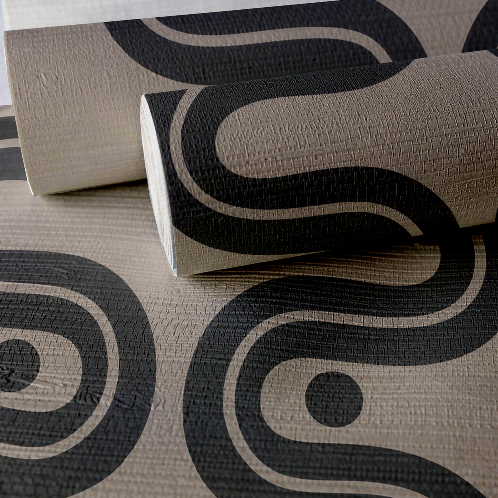 Round About Faux Grasscloth Wallpaper