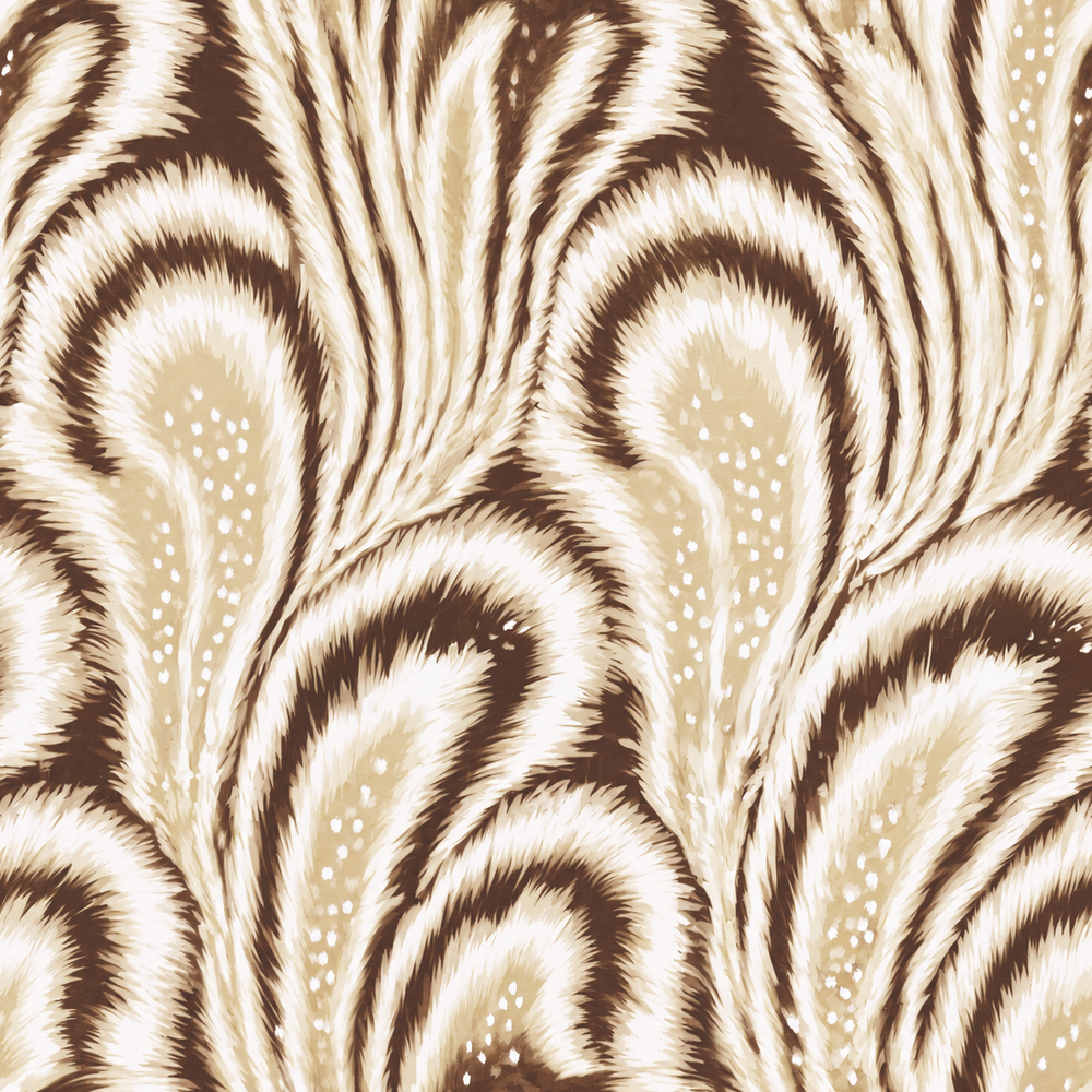 Chocolate Paisley Wallpaper