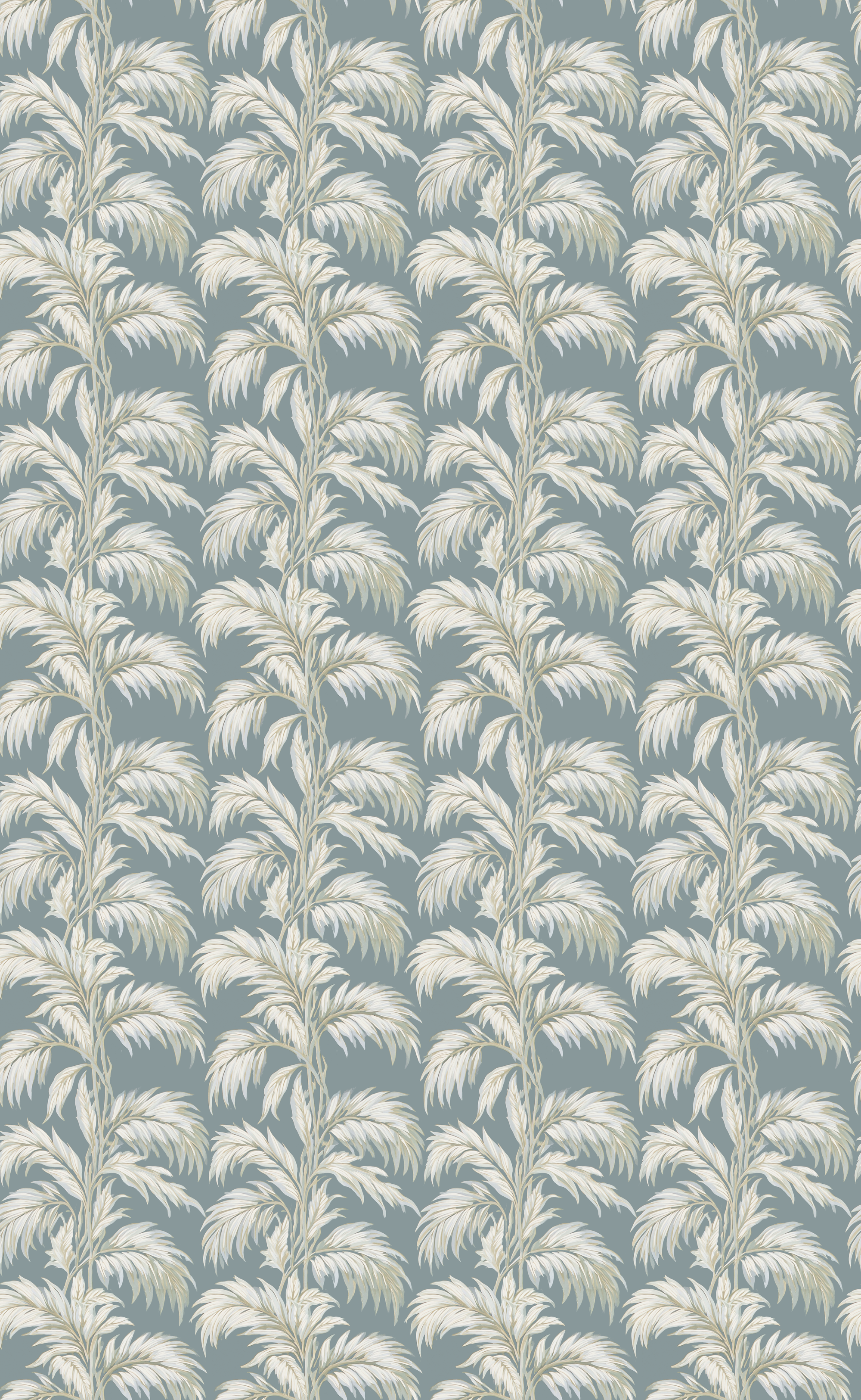 Blue Leaf - Wall Mural