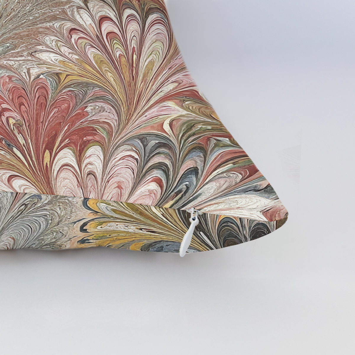 Marble Mania Throw Pillow - Painted Paper