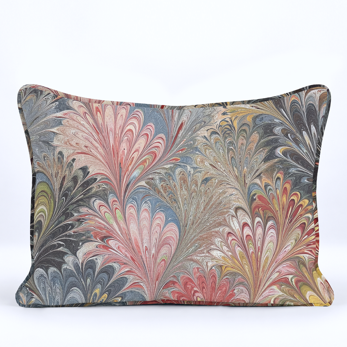 Marble Mania Throw Pillow - Painted Paper