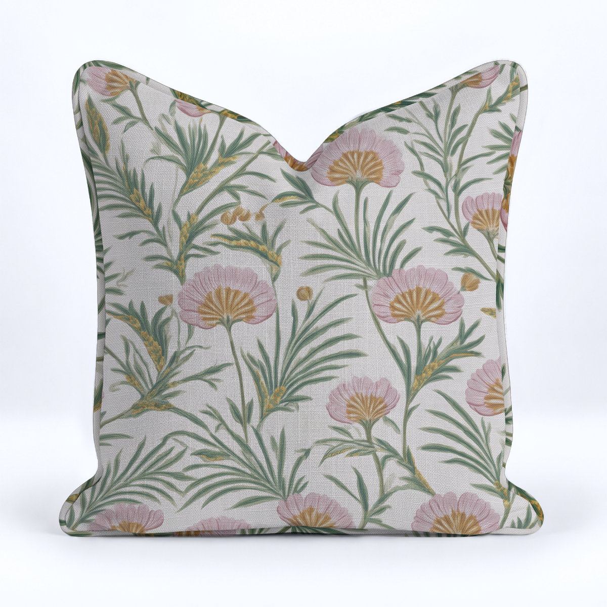 Flor Folk Throw Pillow - Painted Paper