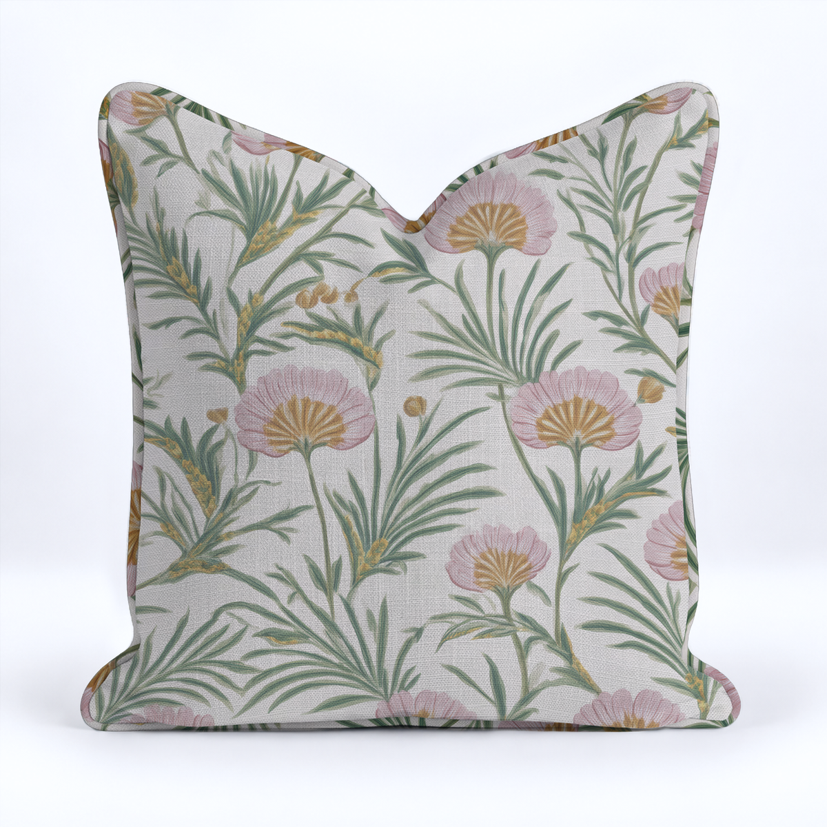 Flor Folk Throw Pillow - Painted Paper