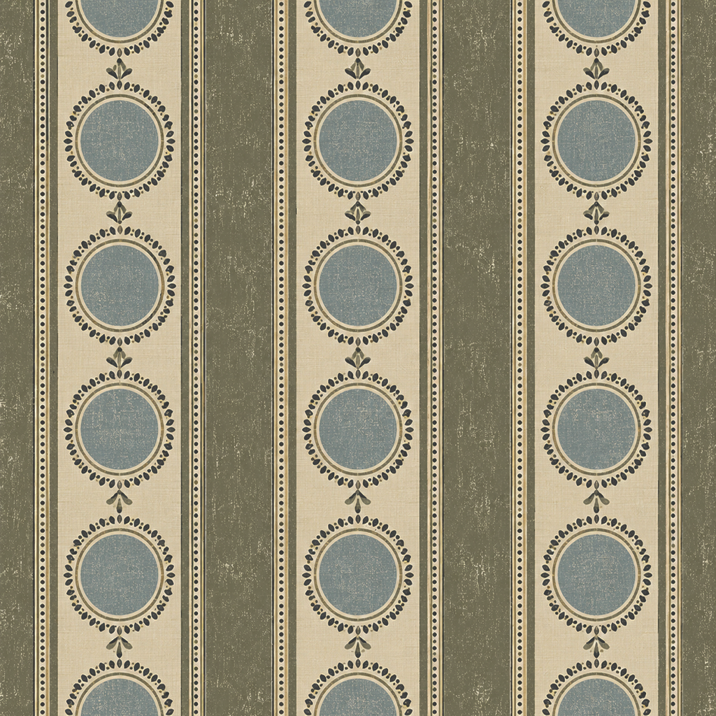 Olive Medallion Wallpaper