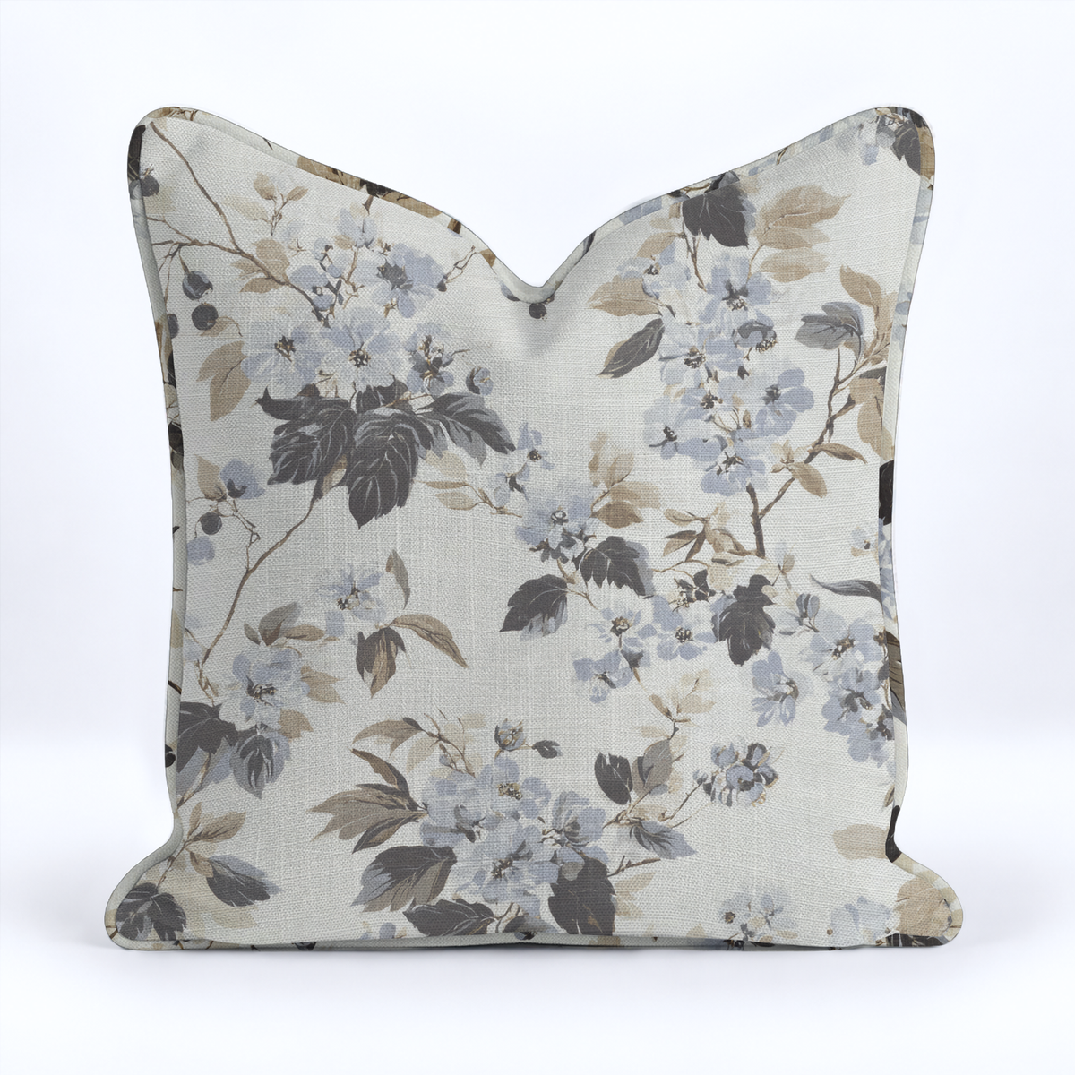 Florals & Vines Throw Pillow - Painted Paper