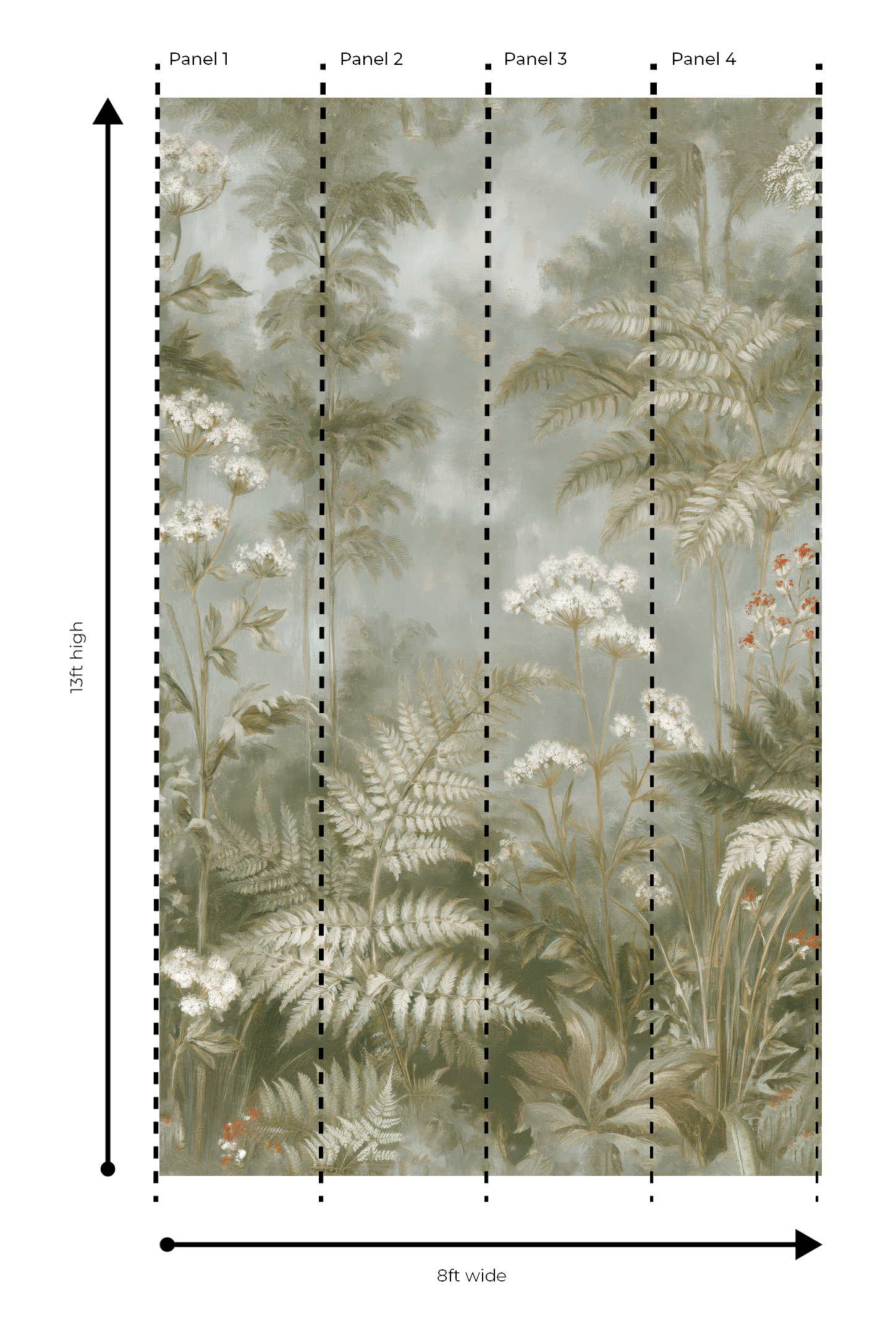 Fae & Ferns - Wall Mural