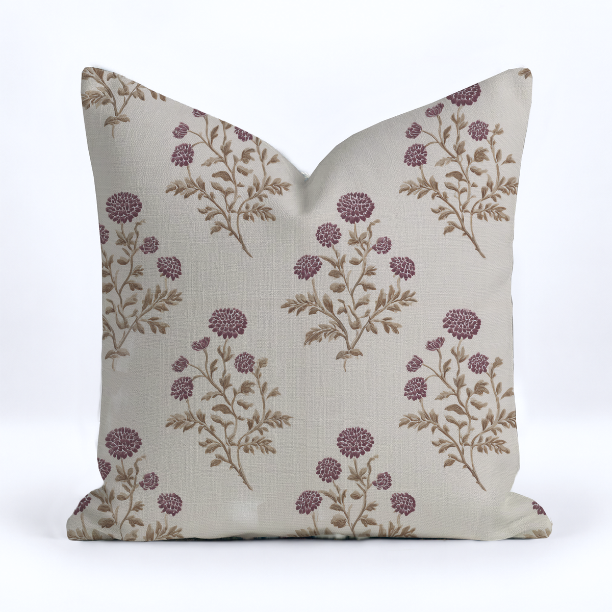Clarice Block Print Throw Pillow - Painted Paper