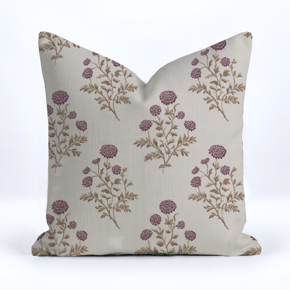 Clarice Block Print Throw Pillow - Painted Paper