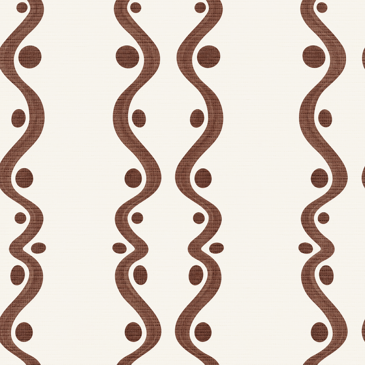 Estate Brushstroke Stripe - Choclate Faux Grasscloth Wallpaper