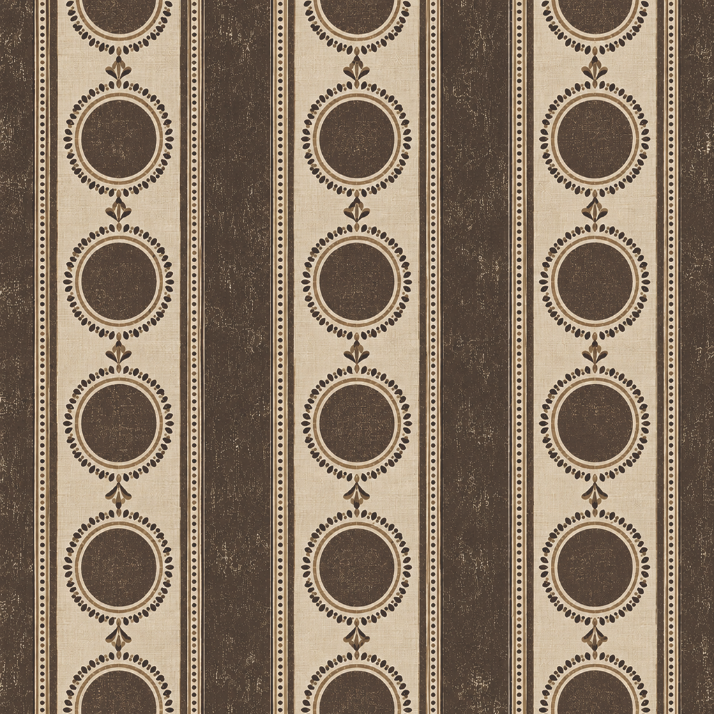 Umber Medallion Wallpaper