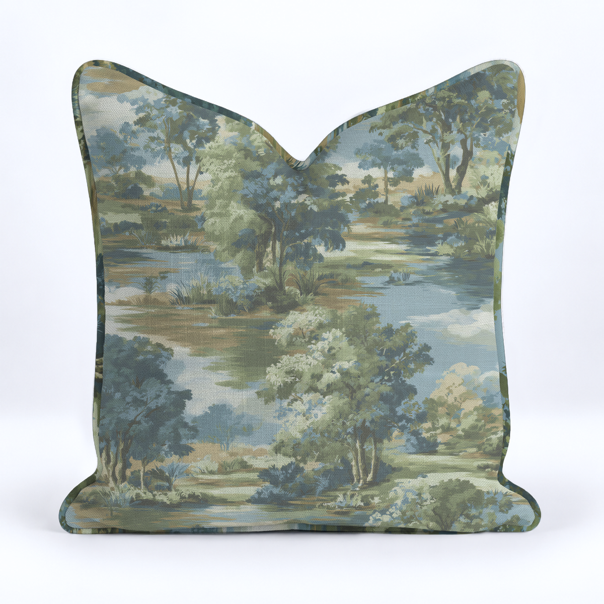 Midnight Spruce Throw Pillow - Painted Paper