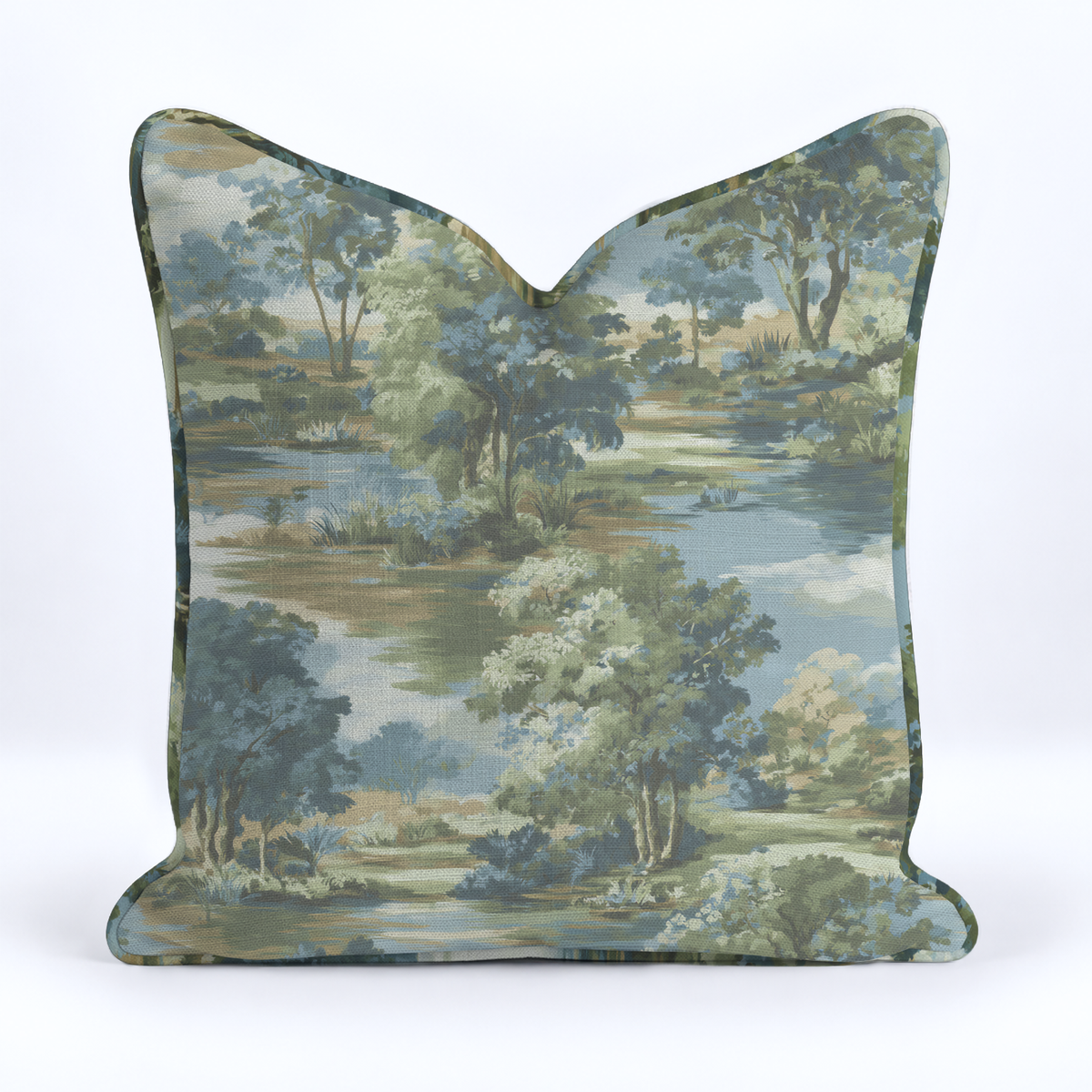 Midnight Spruce Throw Pillow - Painted Paper
