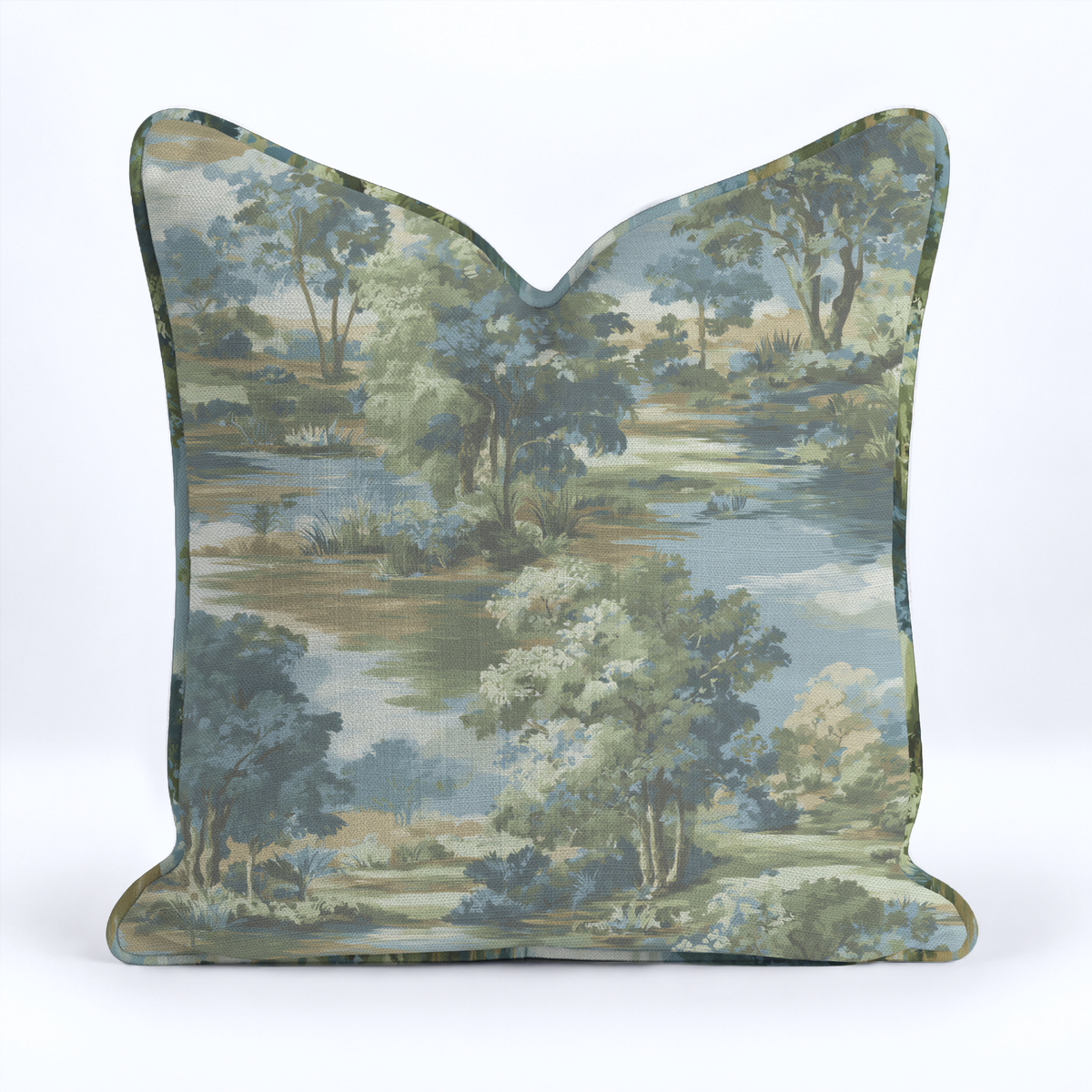 Midnight Spruce Throw Pillow - Painted Paper