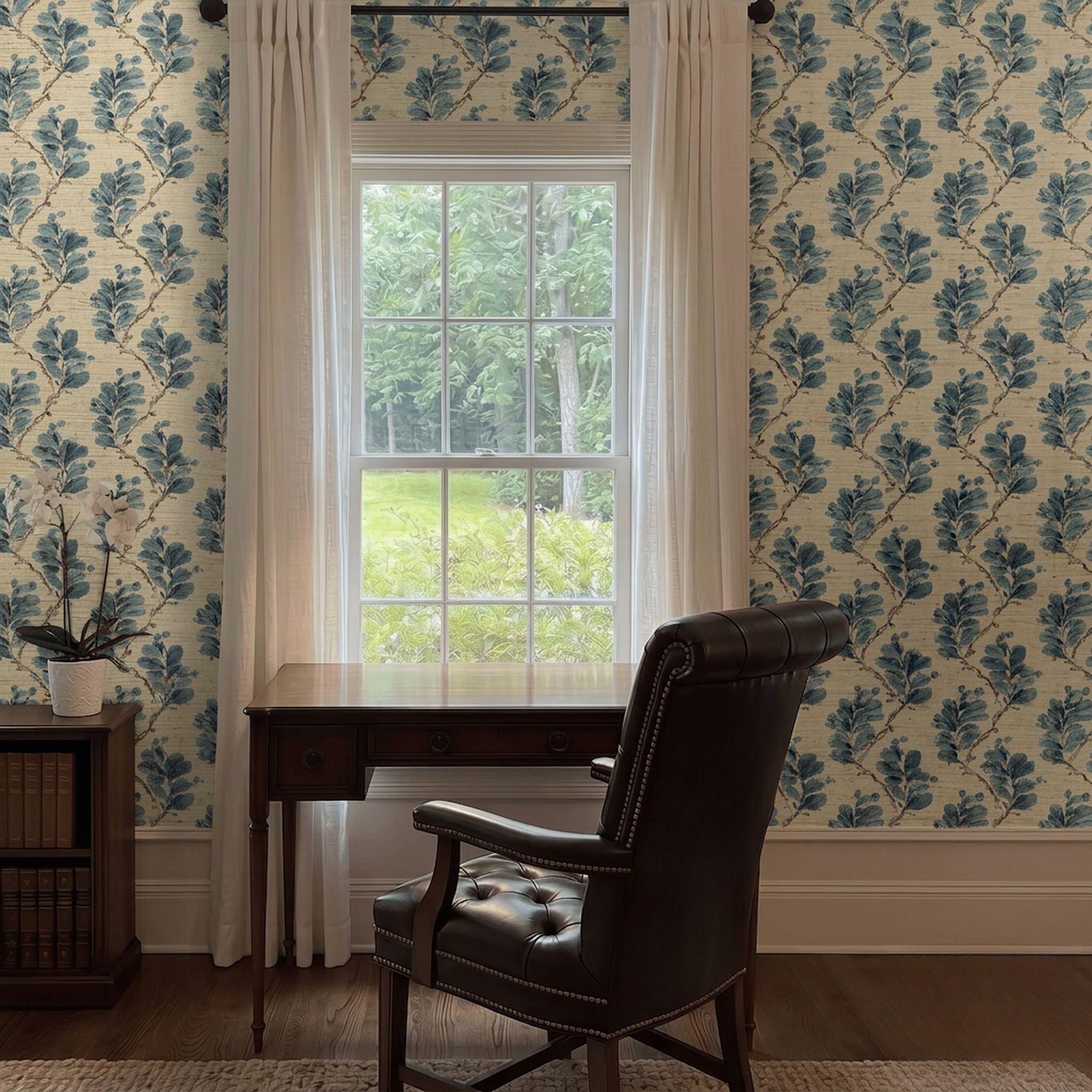 Bloomfield Faux Grasscloth Wallpaper