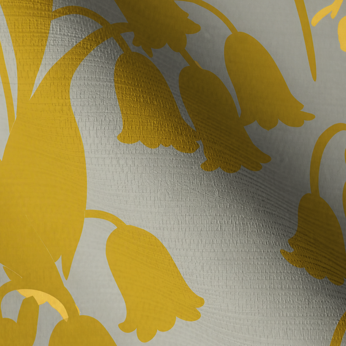 Little Luxuries - Gold Faux Grasscloth Wallpaper