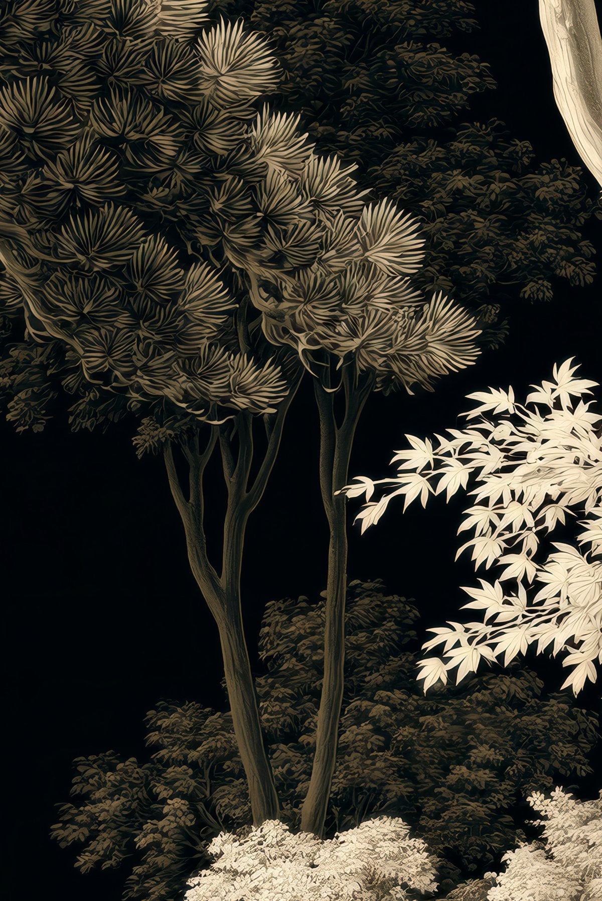 Moonlit Forest - Wall Mural