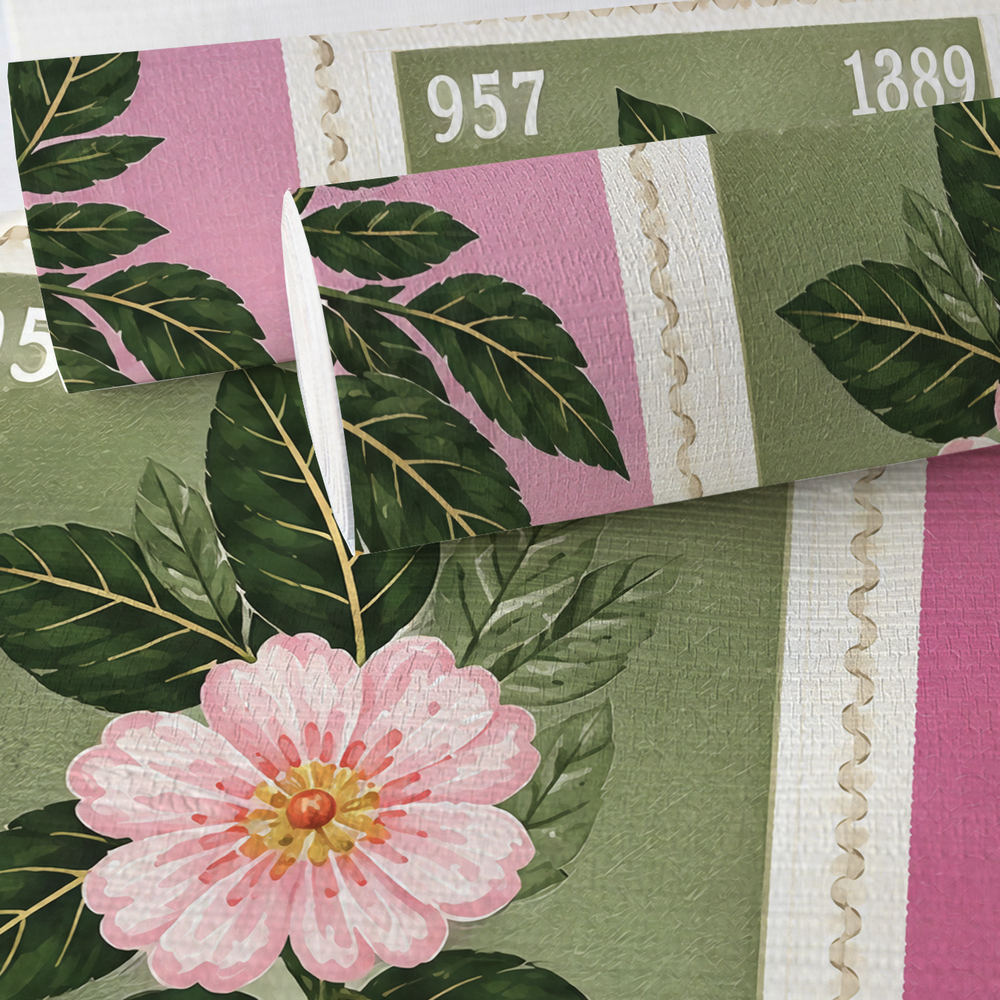 Songbird Stamps Update Faux Grasscloth Wallpaper
