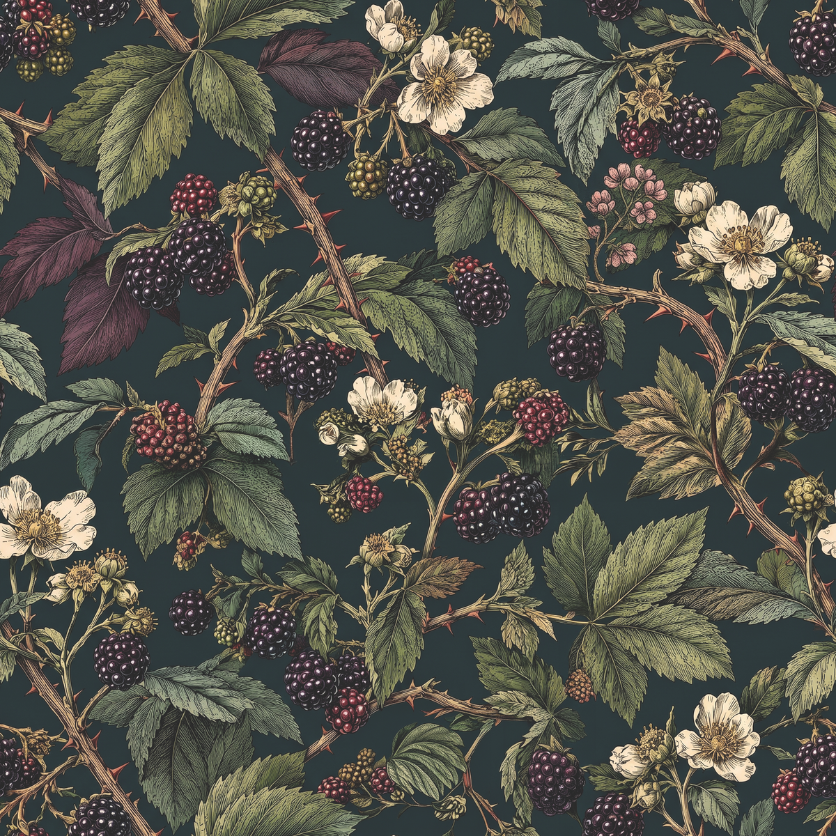 Blackberry Bush Wallpaper