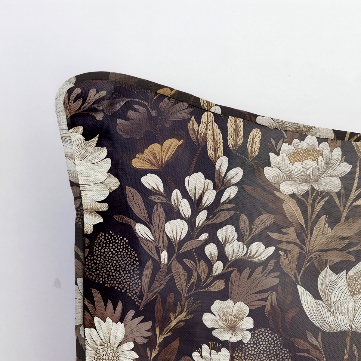 Sepia Sonata Throw Pillow - Painted Paper