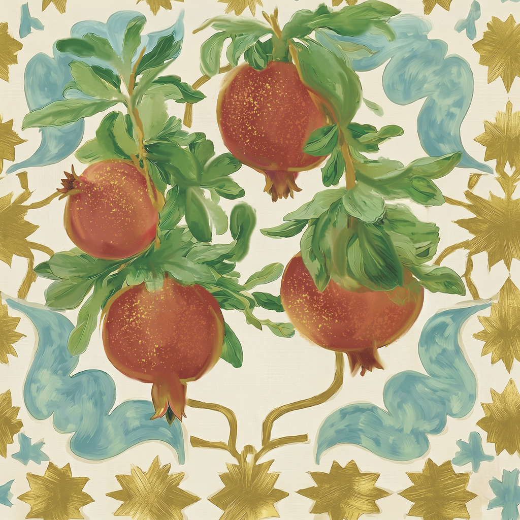 Pomegranate Postcard Wallpaper