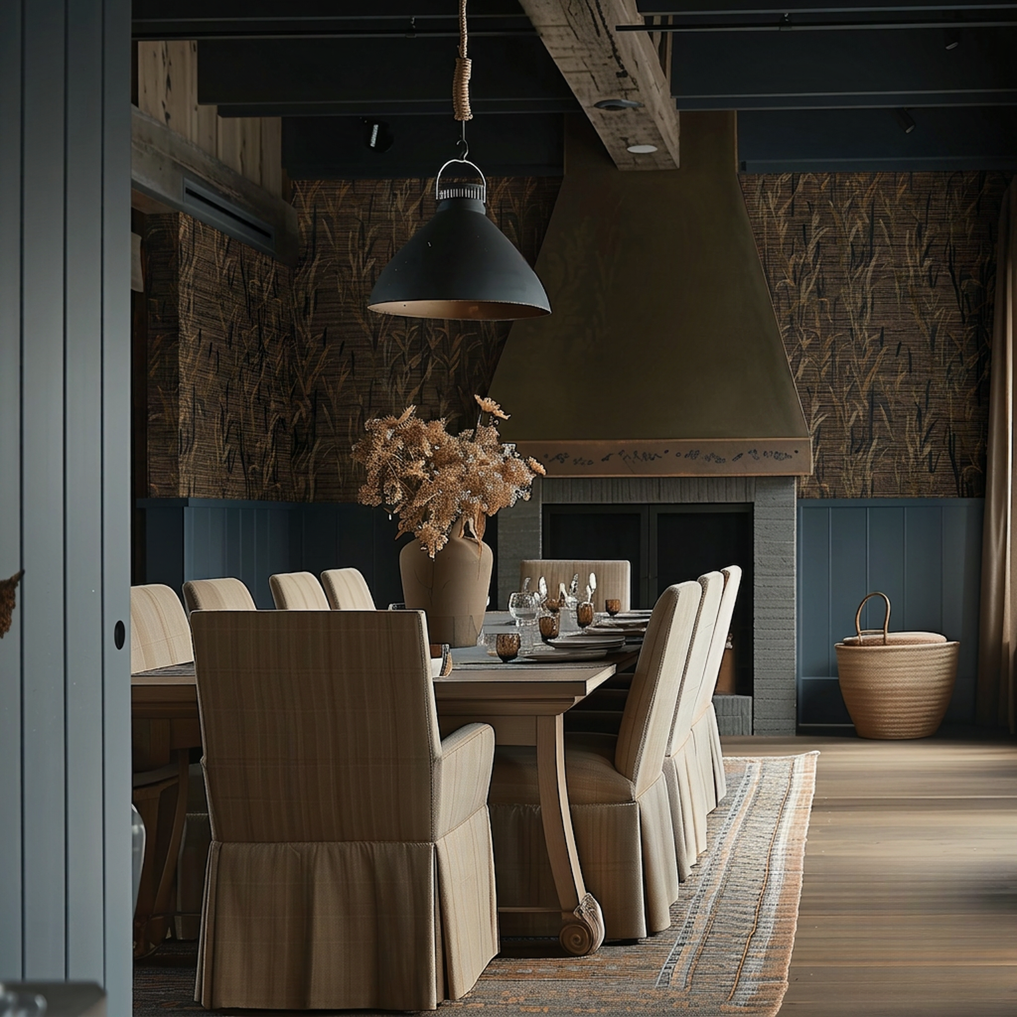 Natural State Faux Grasscloth Wallpaper
