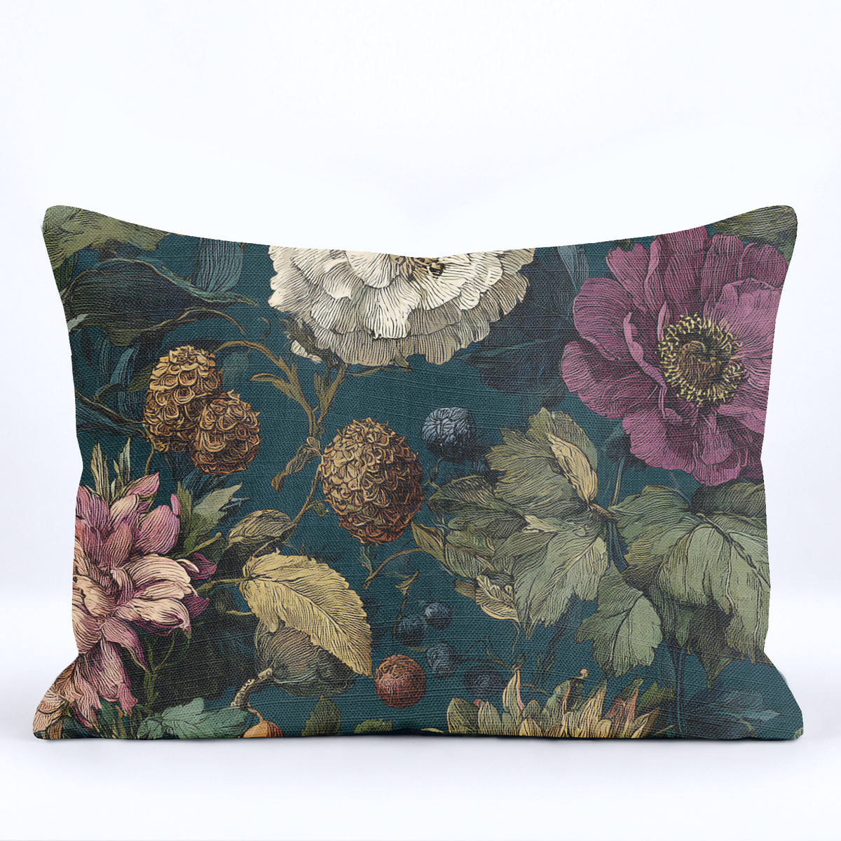 Garden Night Throw Pillow - Painted Paper