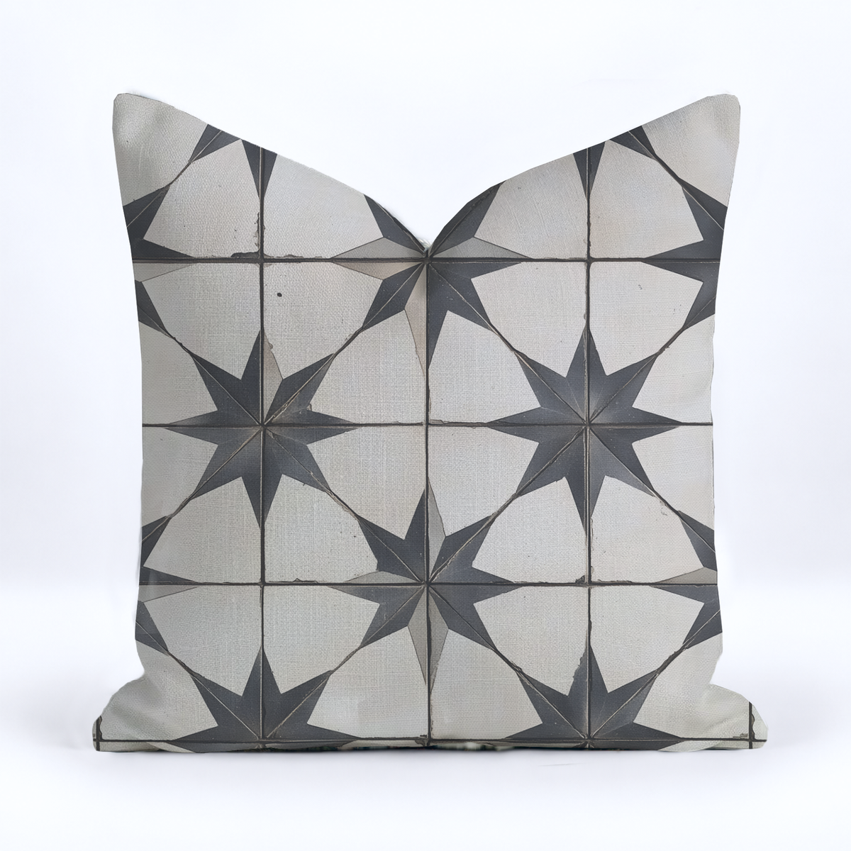 Vintage Star Throw Pillow - Painted Paper