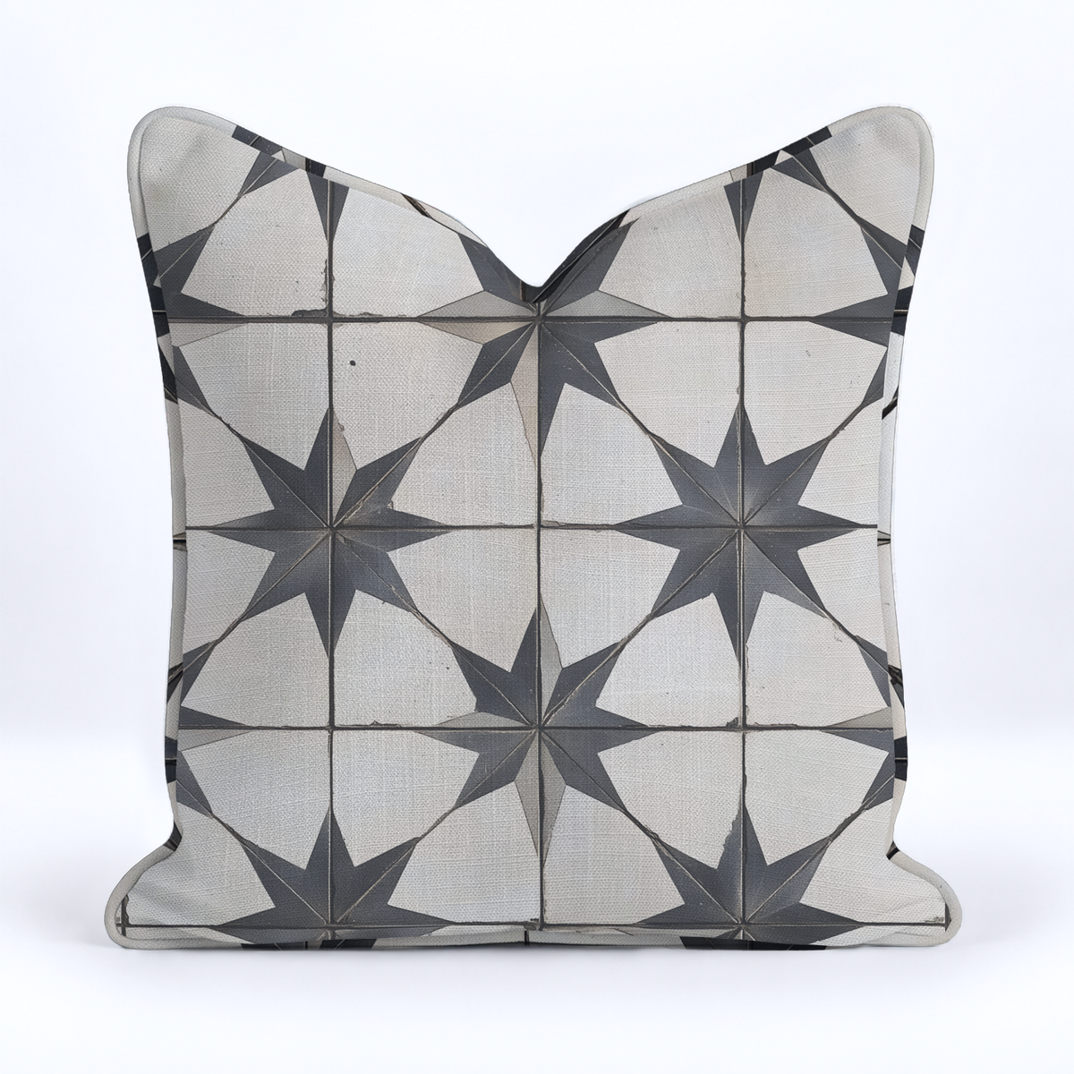 Vintage Star Throw Pillow - Painted Paper
