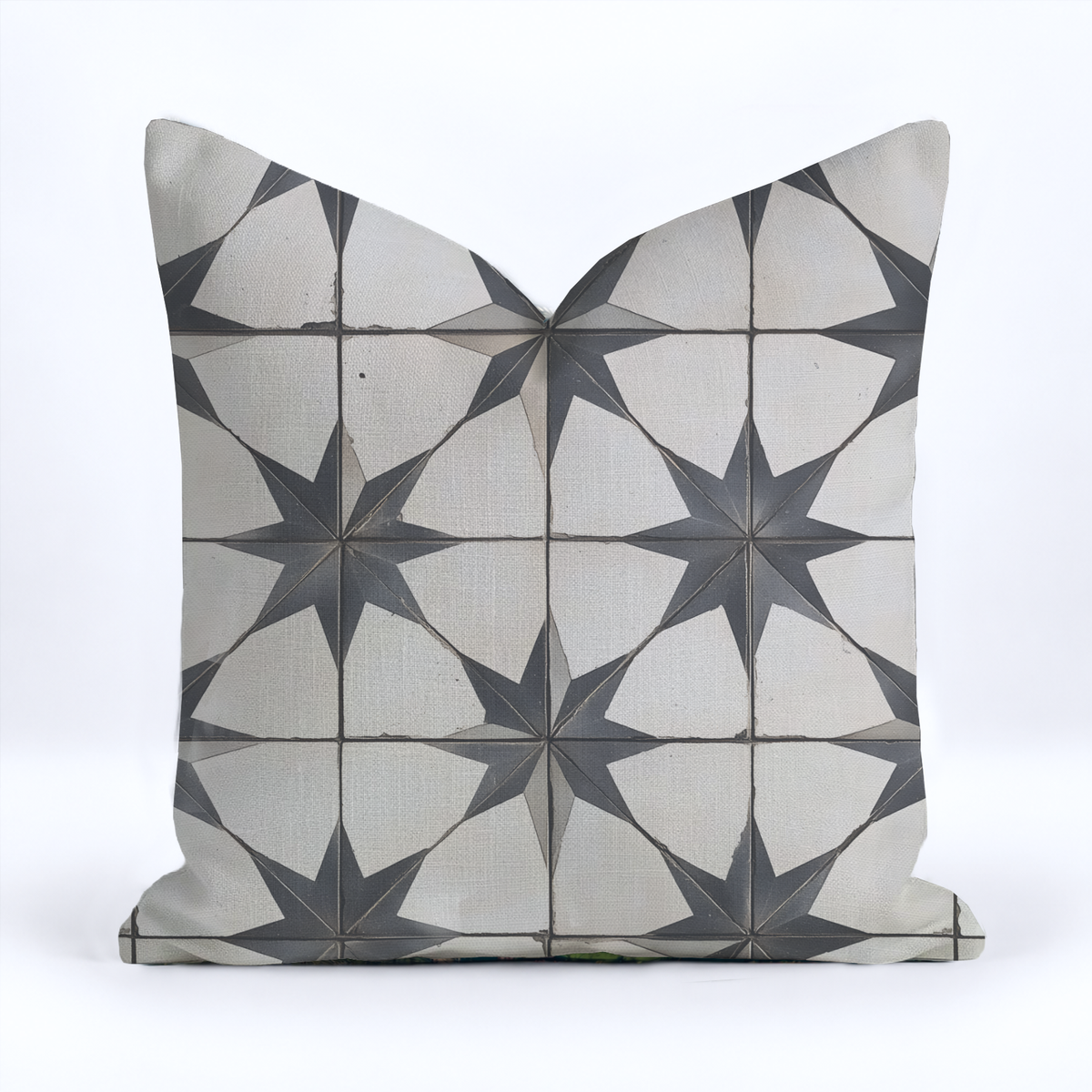 Vintage Star Throw Pillow - Painted Paper