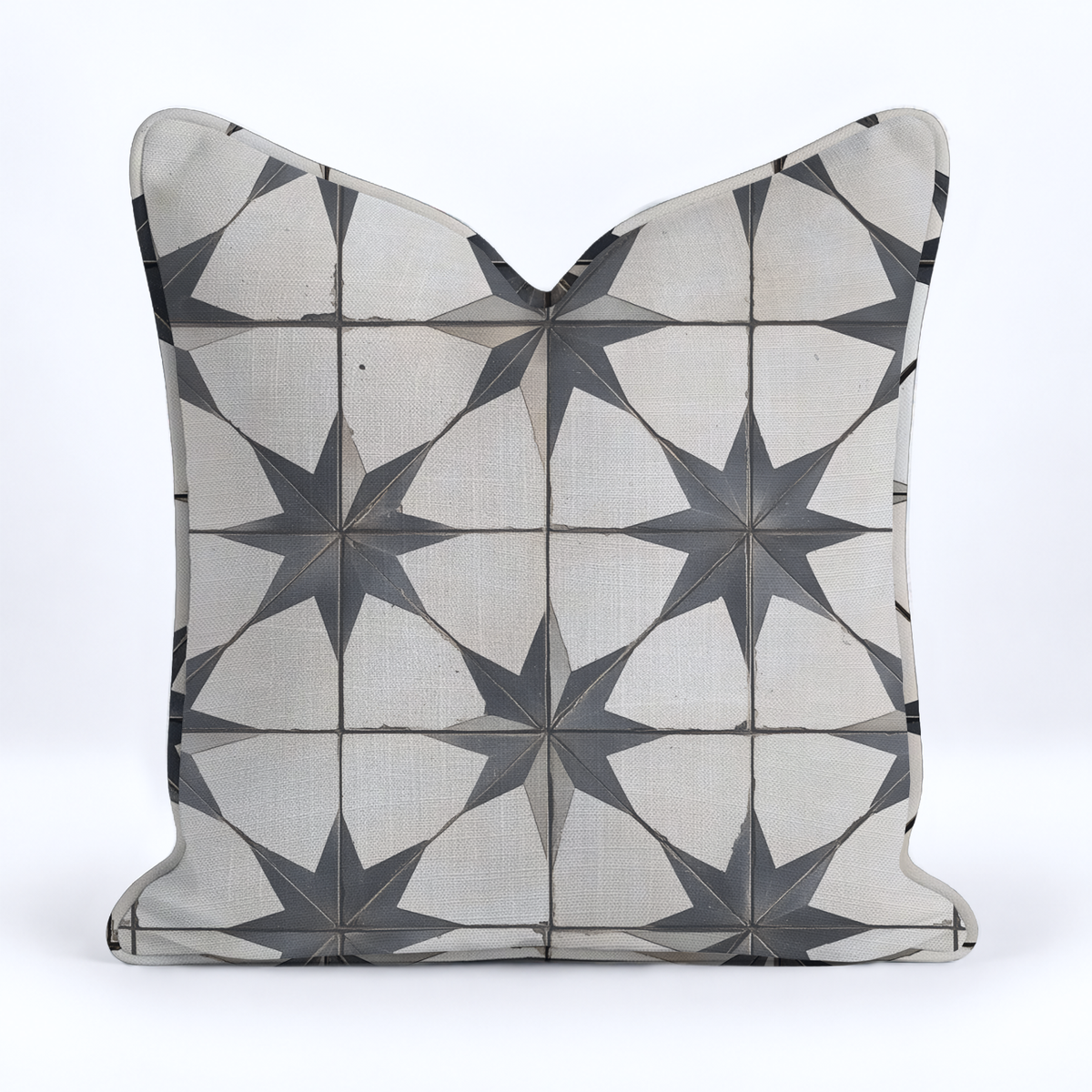 Vintage Star Throw Pillow - Painted Paper