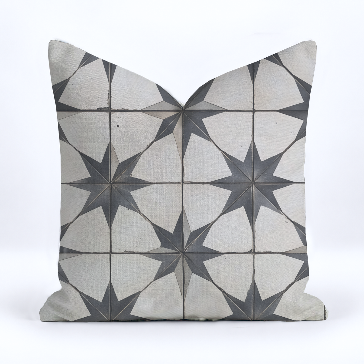 Vintage Star Throw Pillow - Painted Paper