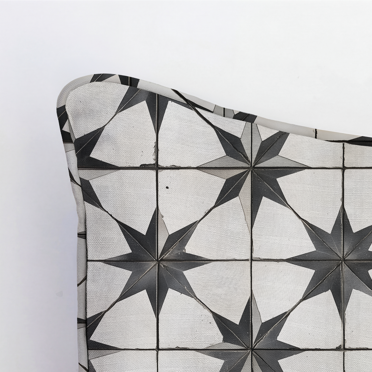 Vintage Star Throw Pillow - Painted Paper