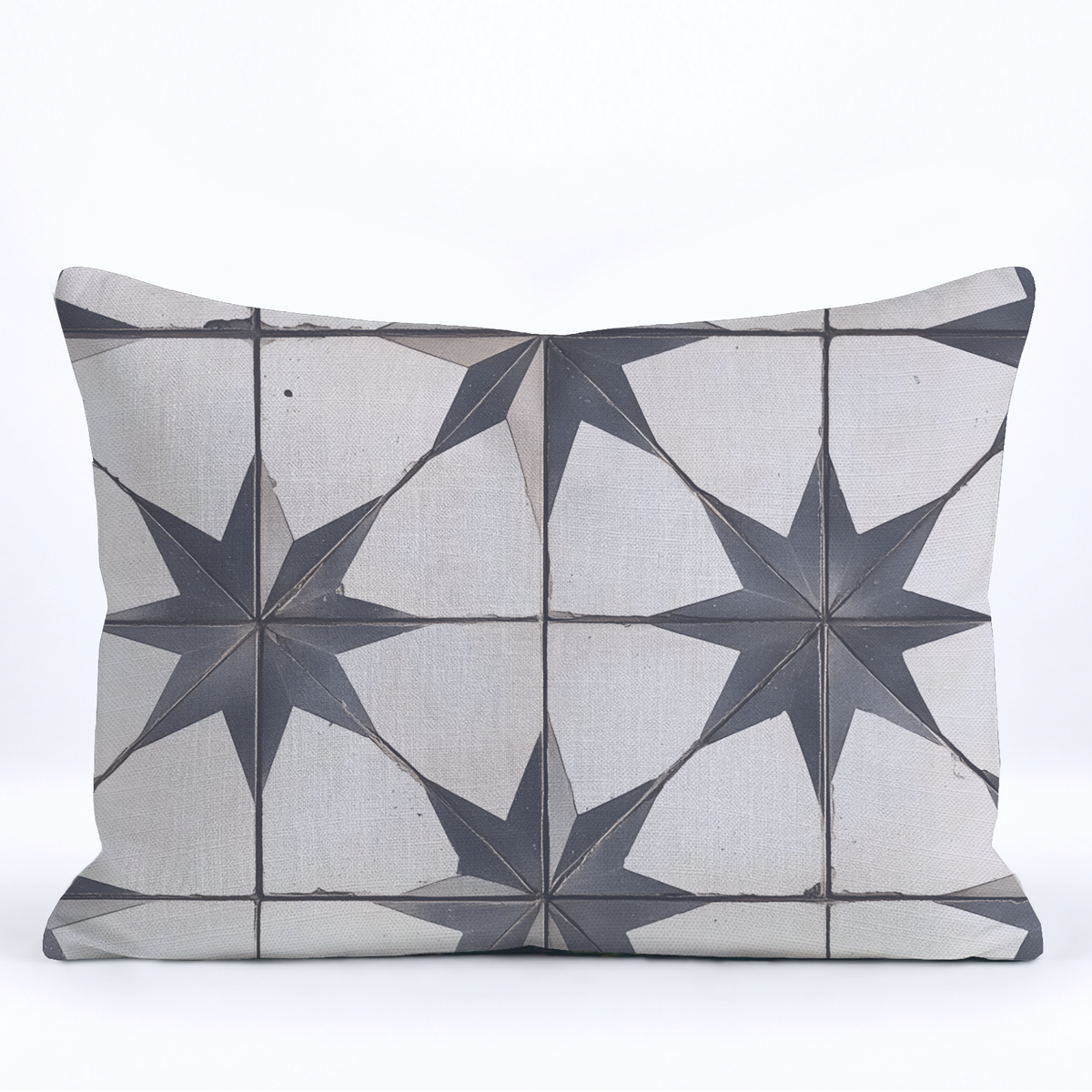 Vintage Star Throw Pillow - Painted Paper