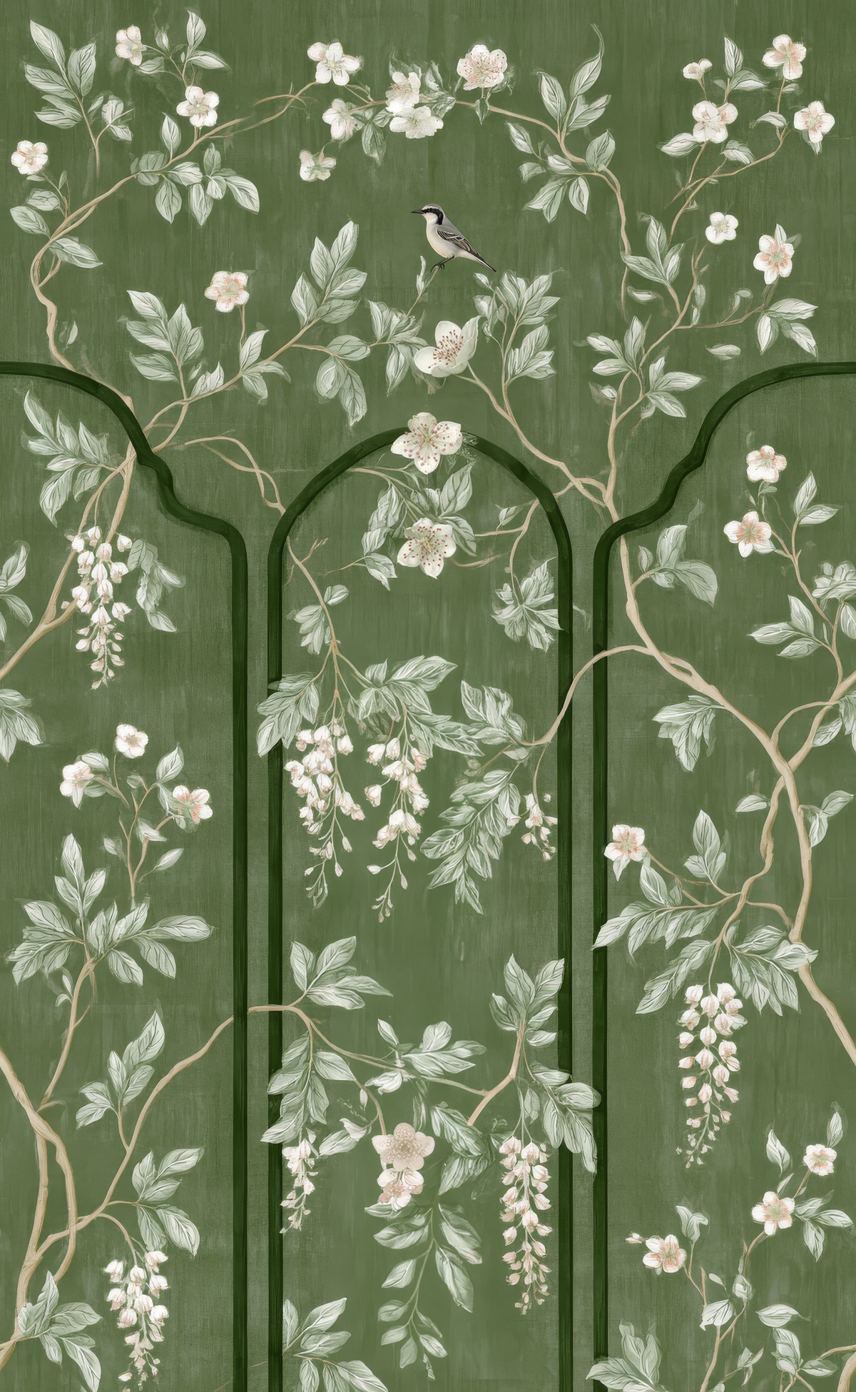 Chinoiserie Gate - Wall Mural
