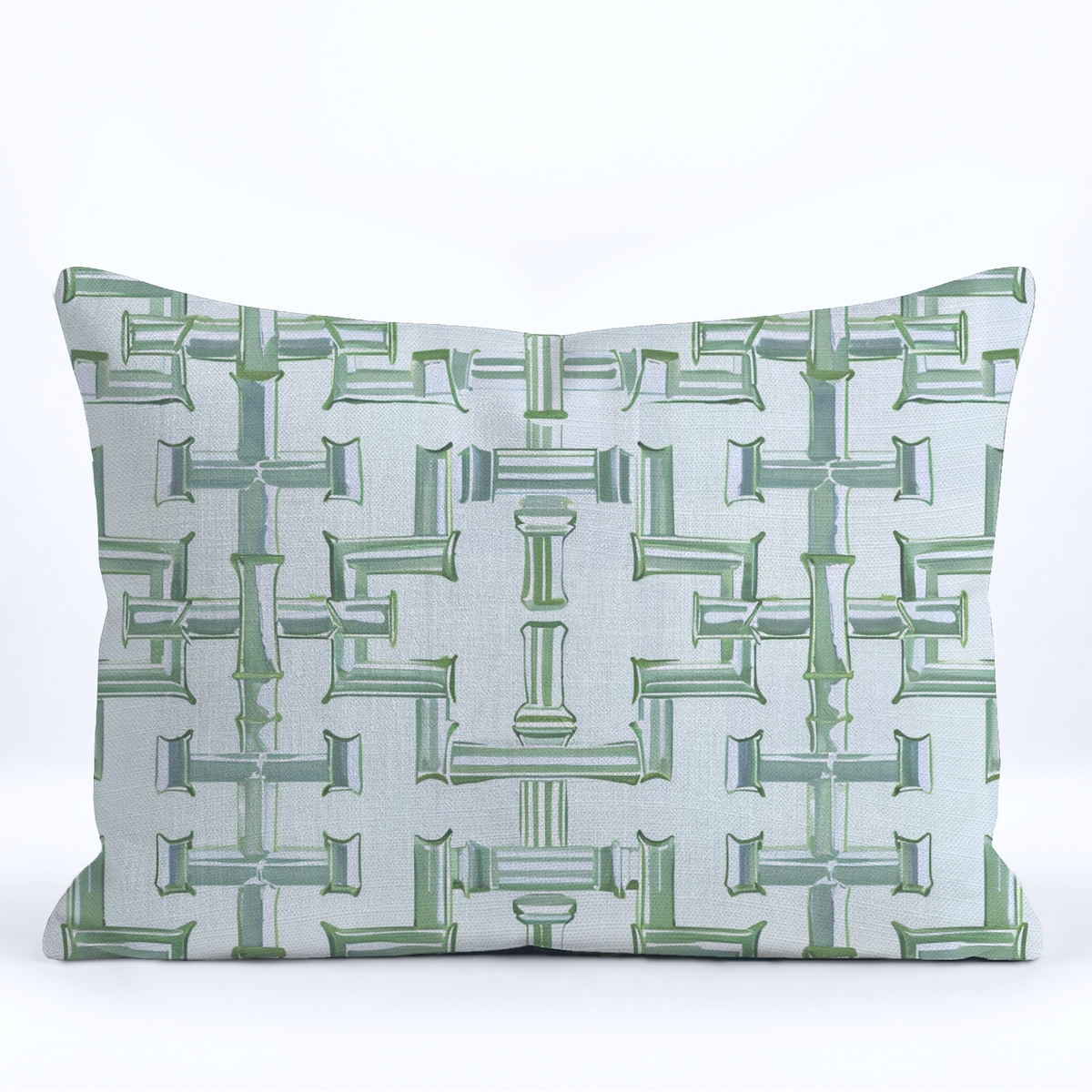 Seagrass Trellis Throw Pillow - Painted Paper