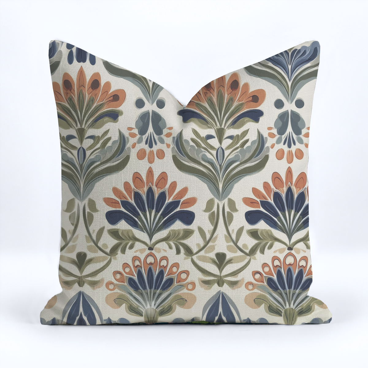 Amber Garden Throw Pillow - Painted Paper